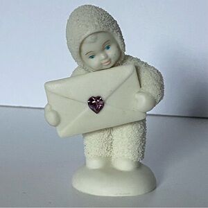 Dept. 56 Snowbabies Extra Special Delivery Amethyst Swarovski Chrystal February